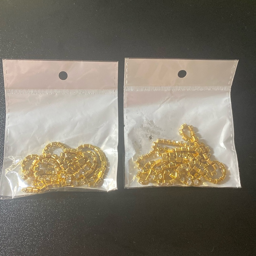 Gold Colored Jewelry (2 necklaces)